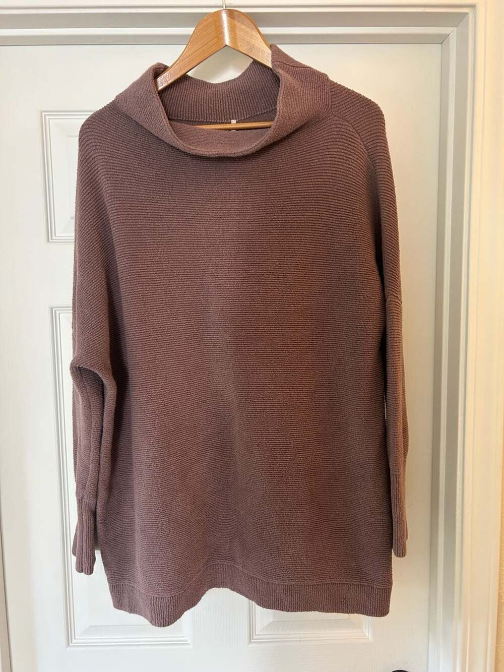Free People Ottoman Slouchy Tunic Sweater Nutmeg Taupe - Picture 5 of 10